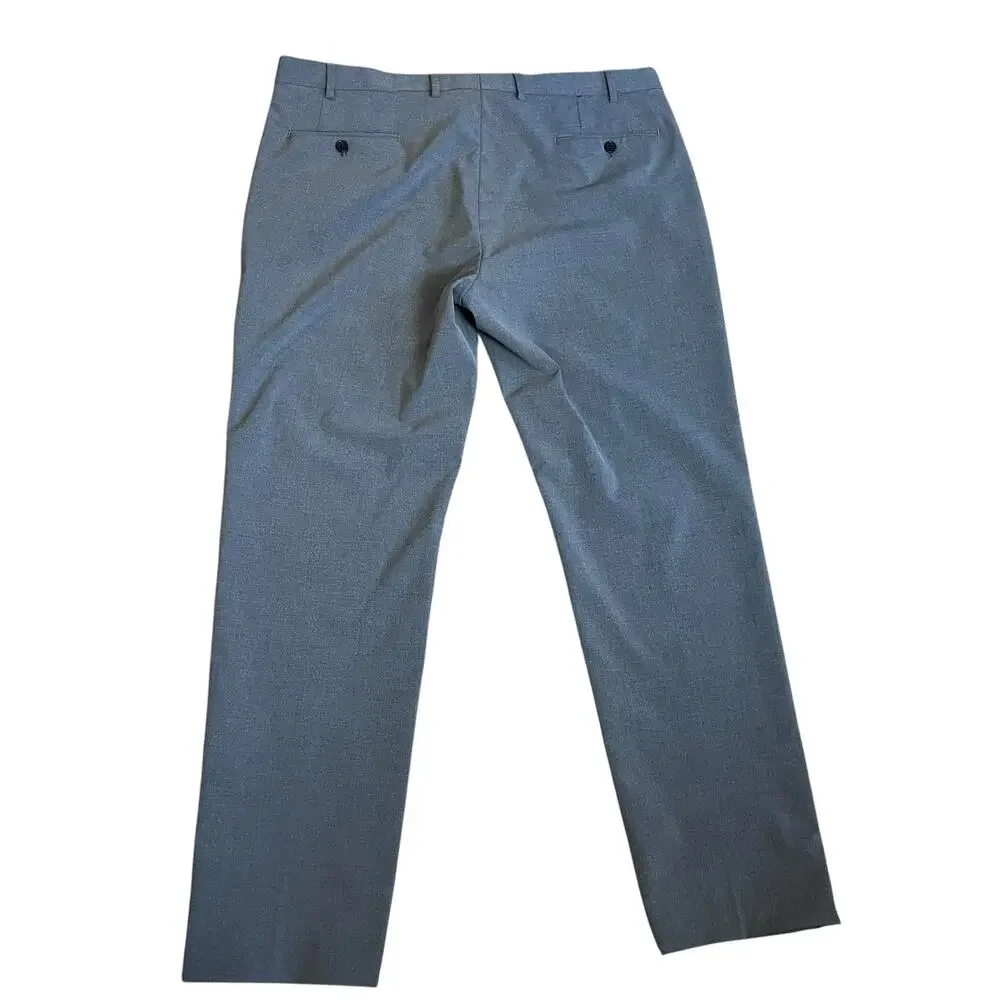 Lauren Ralph Lauren Black Label Mens Dress Pants 40x31 Gray Classic Stretch